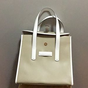 Victoria Napoli Tan/White handbag